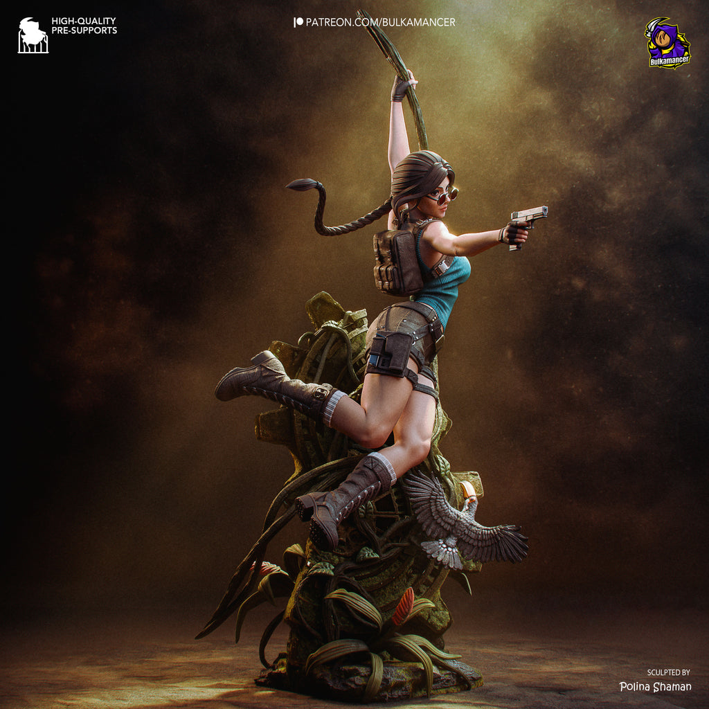 Lara Croft - Tomb Raider | Custom Statue 3D printed figure
