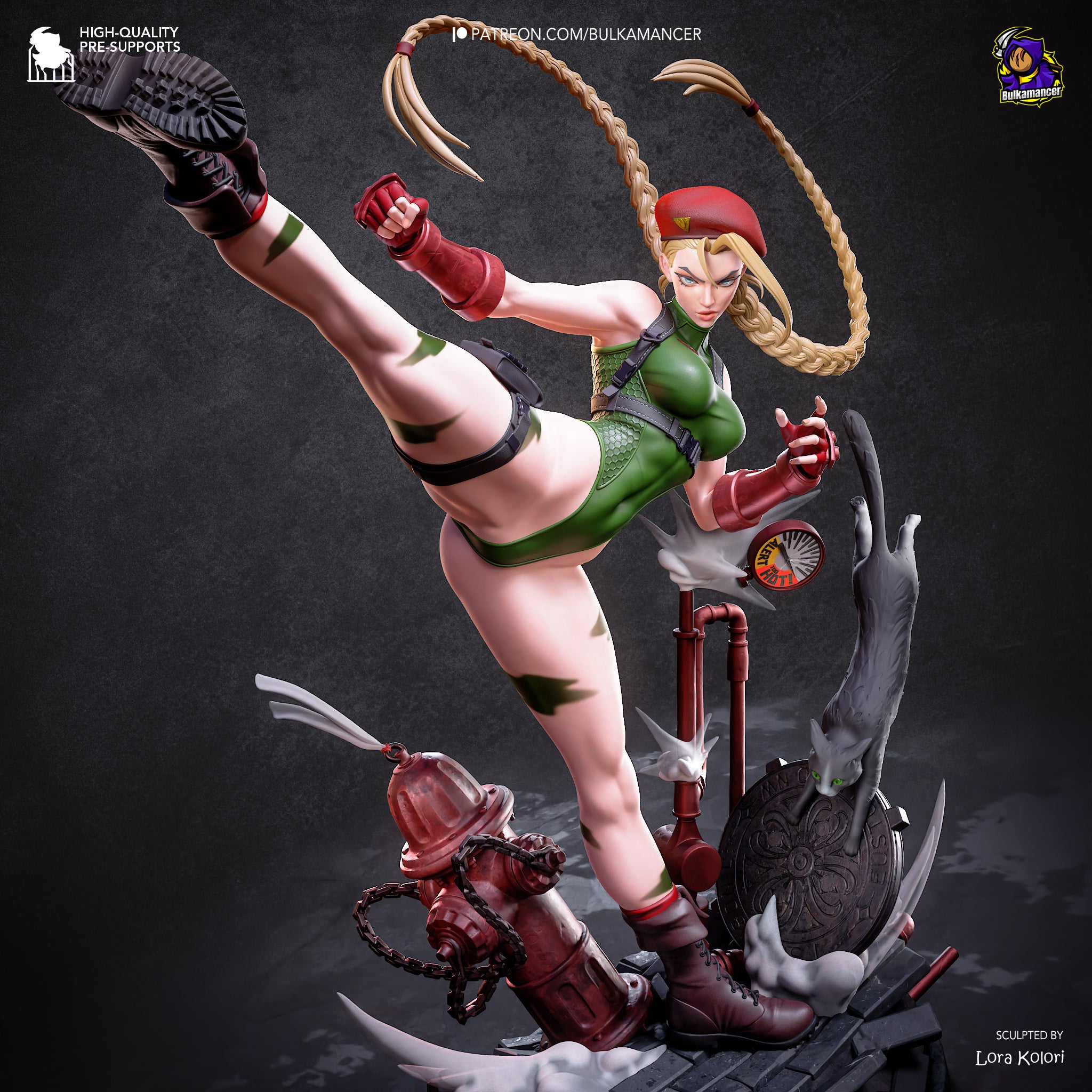 Cammy - Street Fighter | Custom Statue 3D printed figure