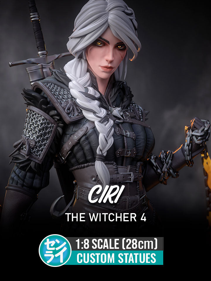 Ciri (Stylized) - The Witcher 4 | Custom Statue 3D printed figure