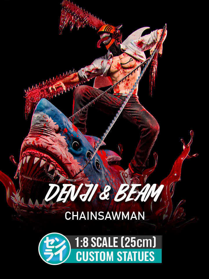 Denji & Beam - Chainsawman | Custom Statue 3D printed figure
