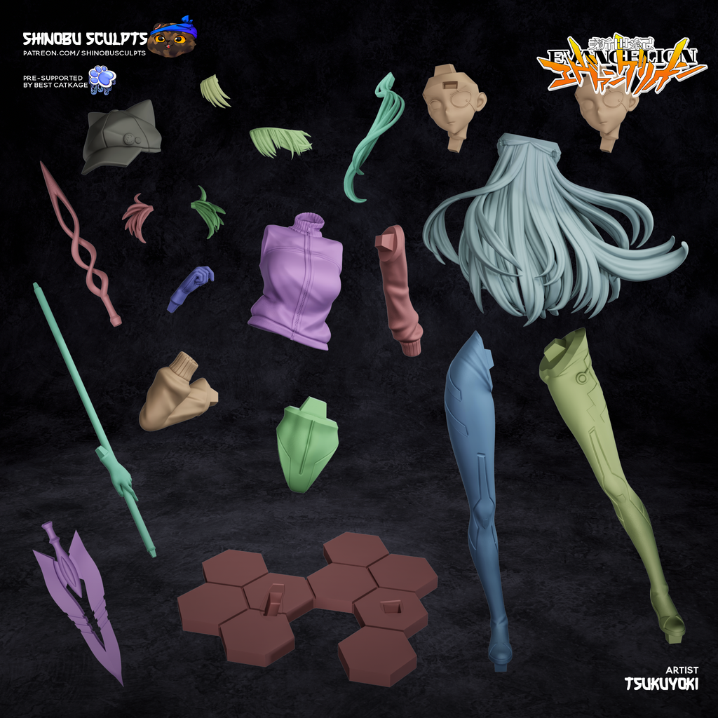Asuka - Evangelion | Custom Statue 3D printed figure