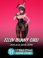 Ellen Bunny Girl Suit - Zenless Zone Zero ZZZ | Custom Statue 3D printed figure