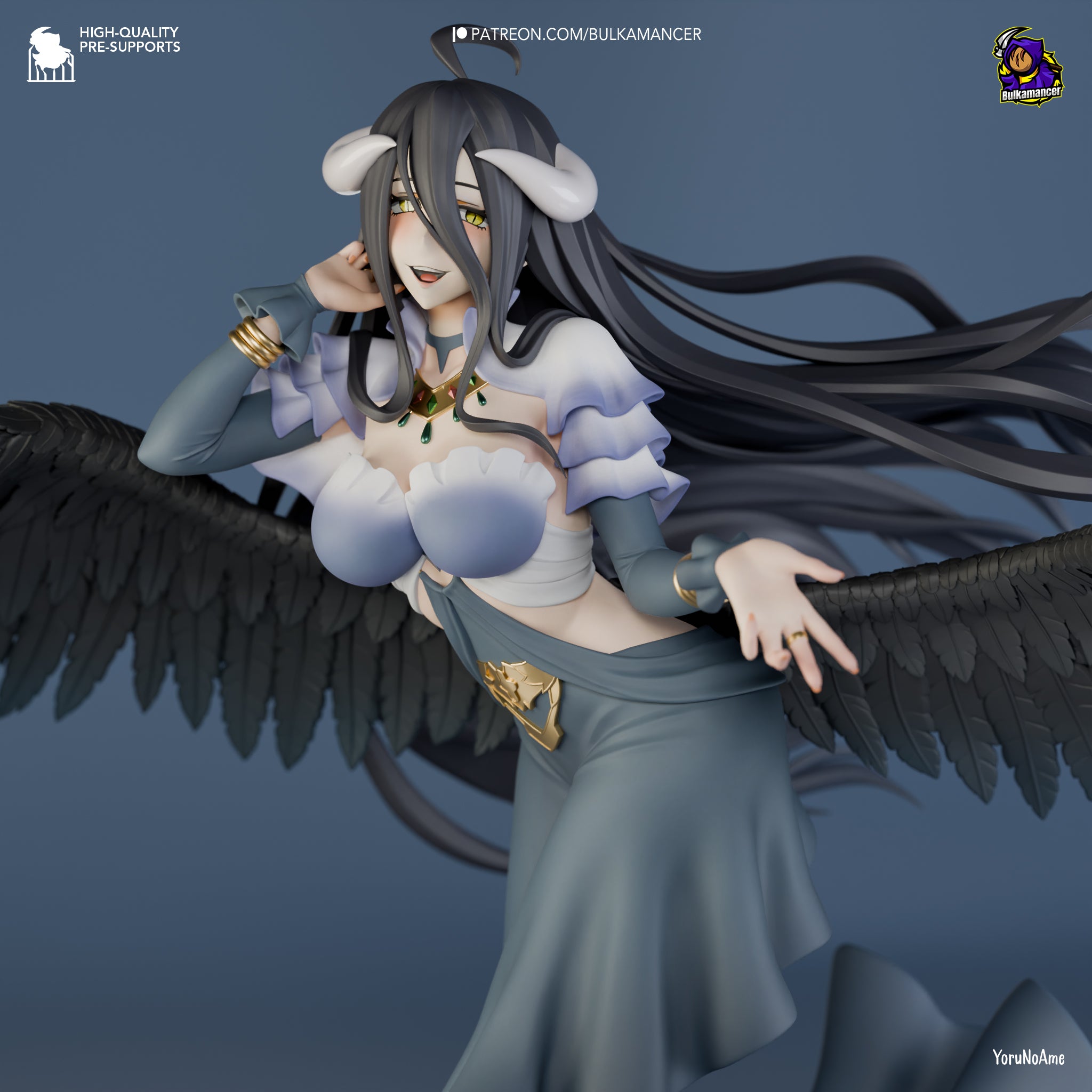 Albedo - Overlord | Custom Statue 3D printed figure