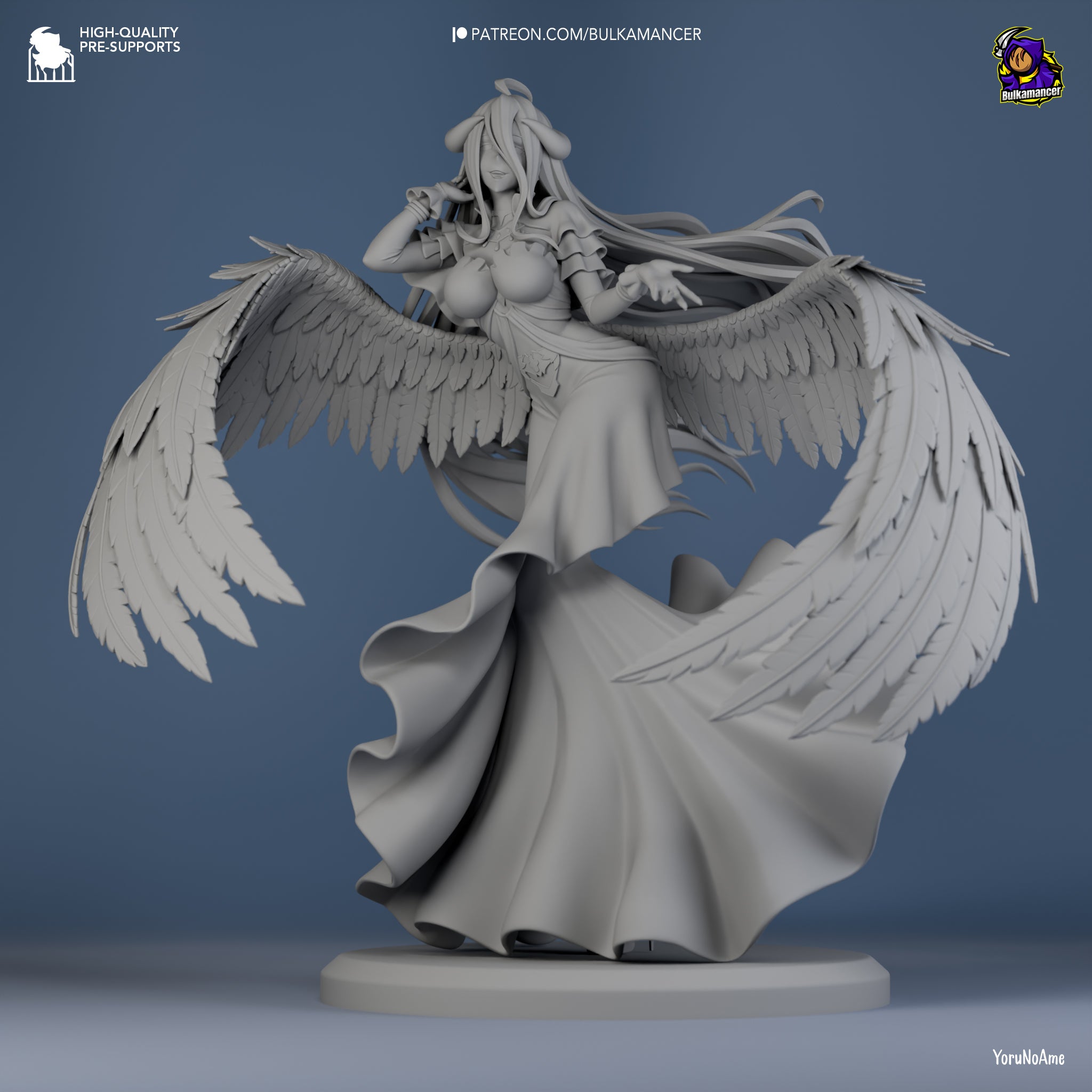 Albedo - Overlord | Custom Statue 3D printed figure