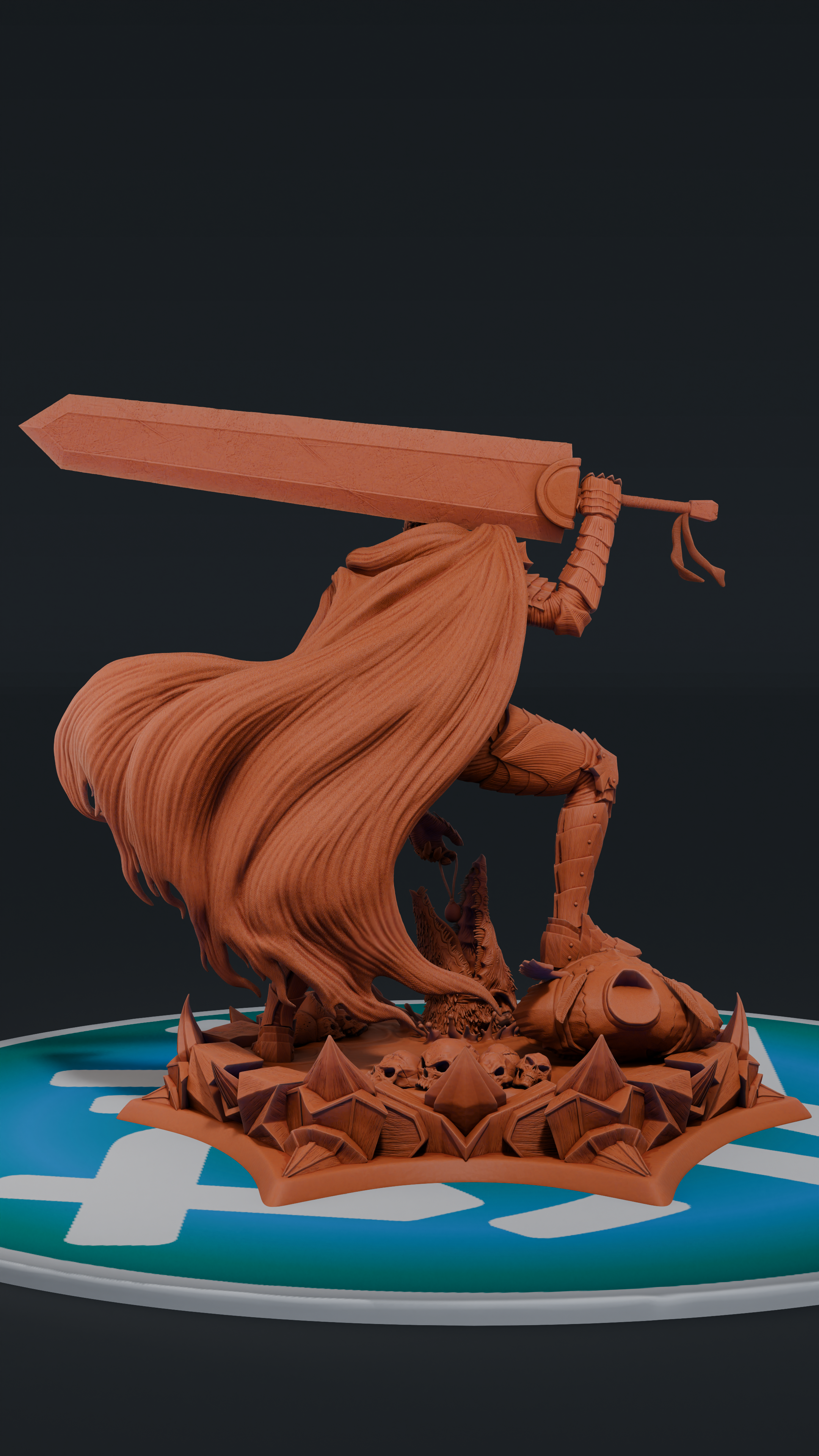 Guts Berserker Armor - Berserk | Custom Statue 3D printed figure