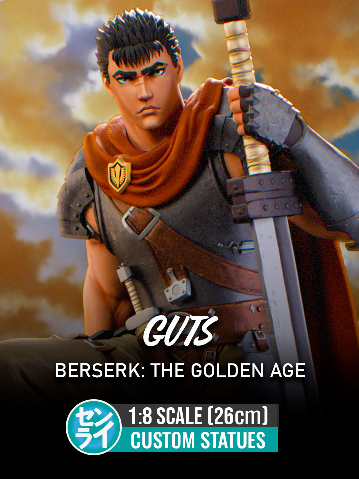 Guts (The Golden Age Arc) - Berserk | Custom Statue 3D printed figure