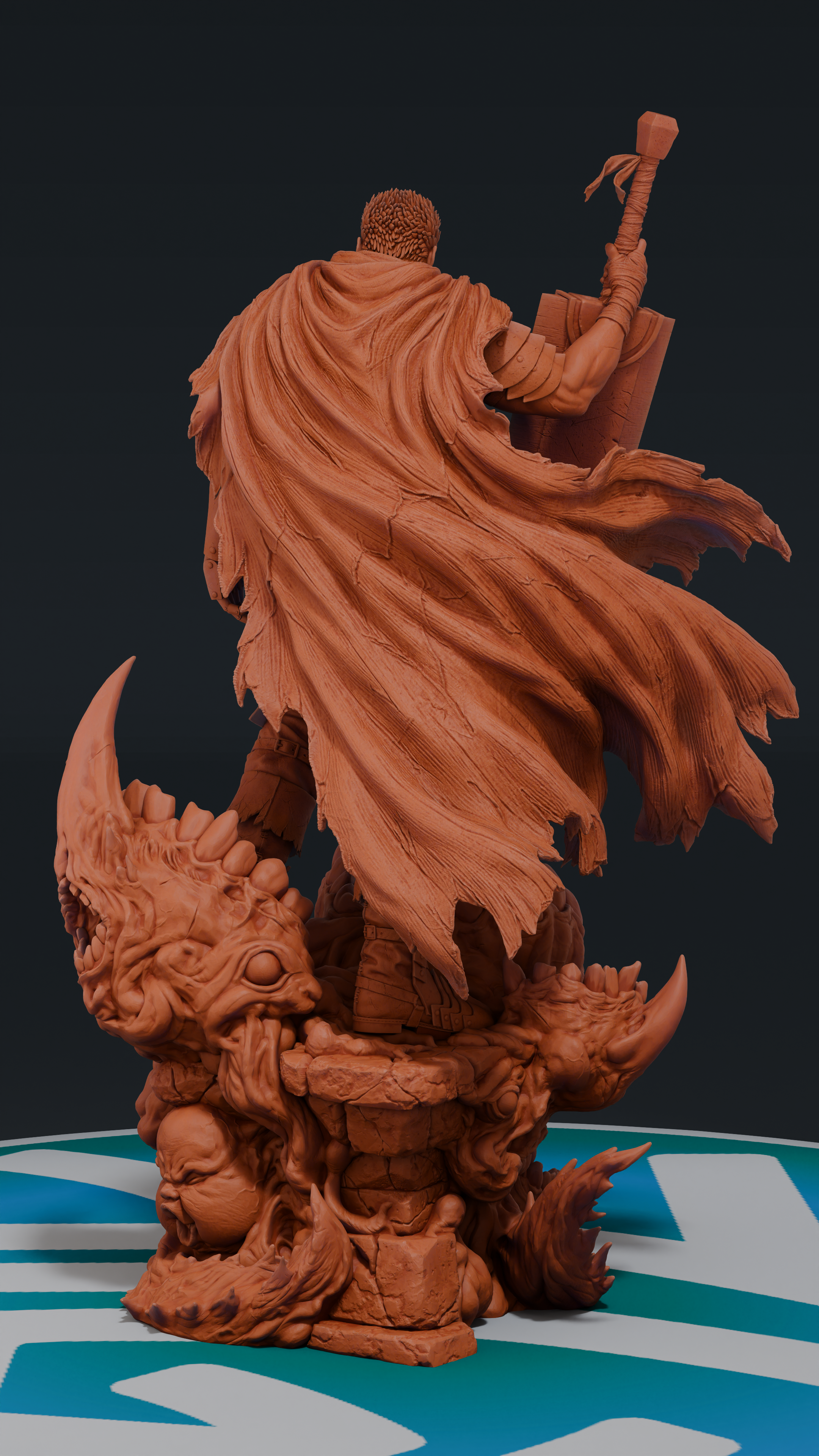 Guts - Berserk | Custom Statue 3D printed figure