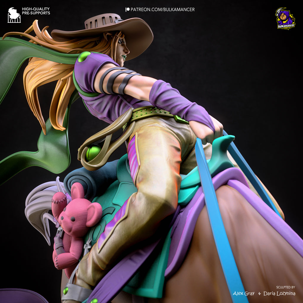 Gyro Zeppeli - Jojo's bizarre adventure Steel Ball Run| Custom Statue 3D printed figure