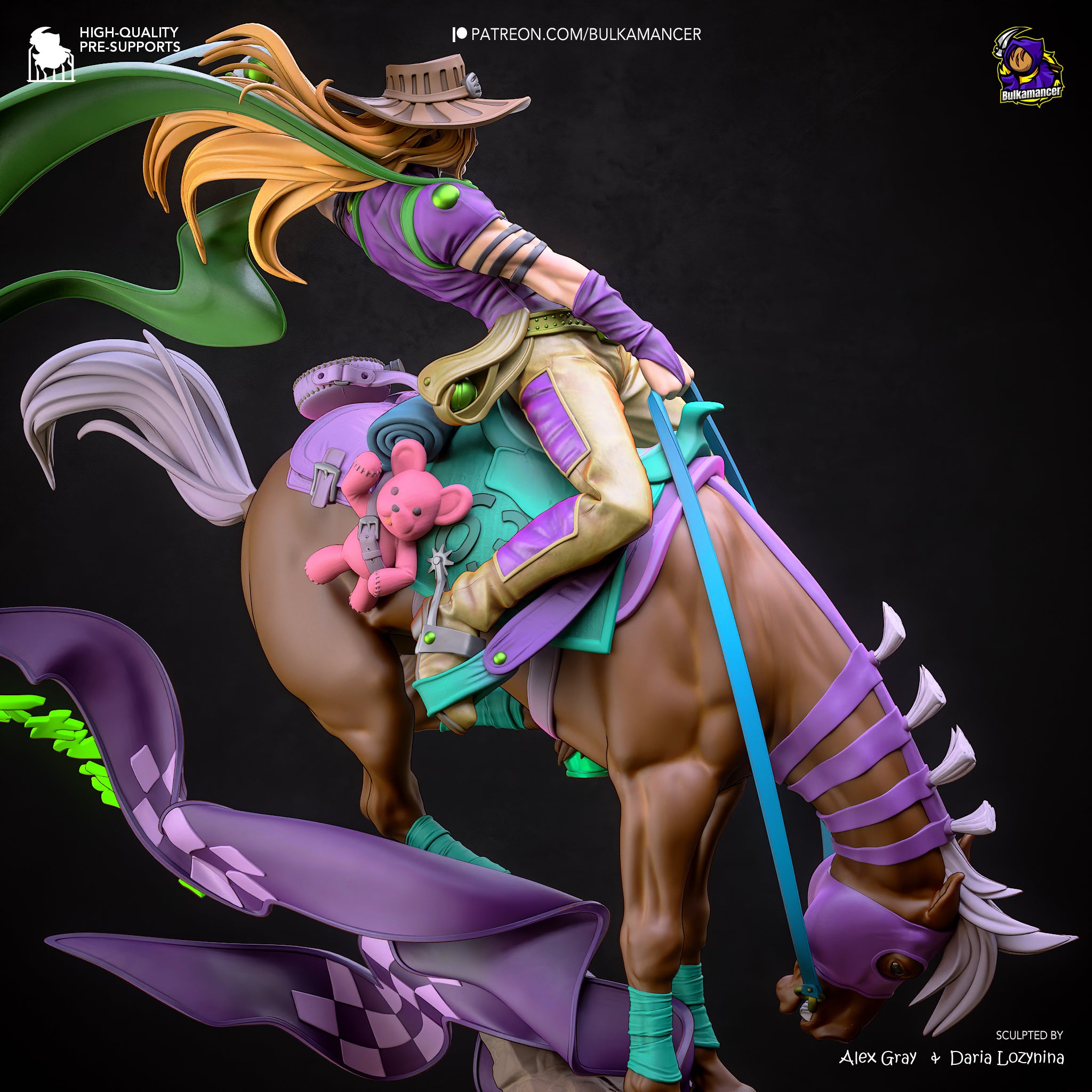 Gyro Zeppeli - Jojo's bizarre adventure Steel Ball Run| Custom Statue 3D printed figure
