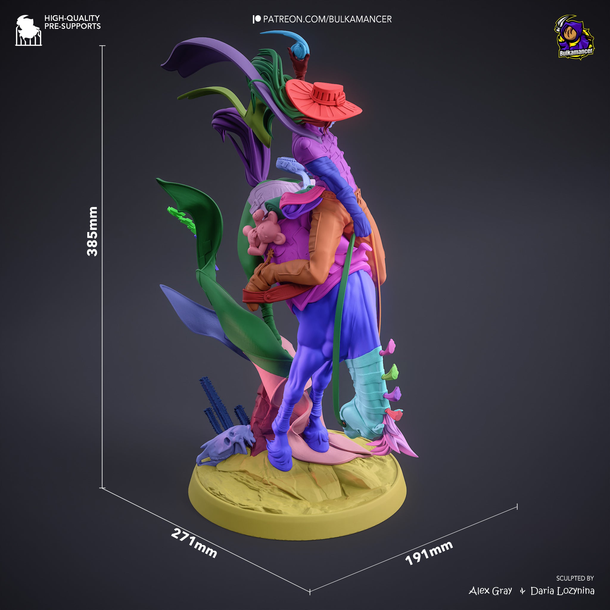 Gyro Zeppeli - Jojo's bizarre adventure Steel Ball Run| Custom Statue 3D printed figure