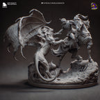 Ciri Vs Manticore Diorama - The Witcher 4 | Custom Statue 3D printed figure