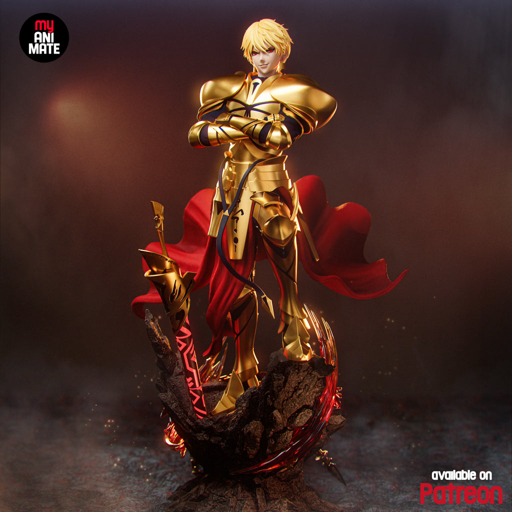 Gilgamesh - Fate | Custom Statue 3D printed figure