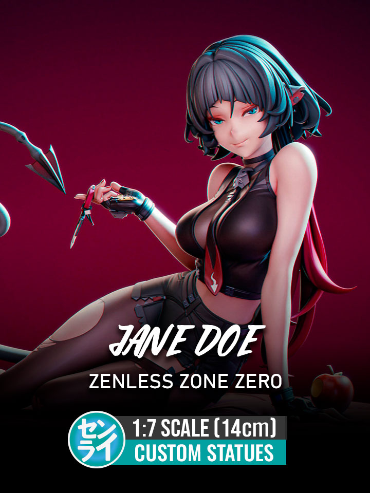 Jane Doe - Zenless Zone Zero ZZZ | Custom Statue 3D printed figure