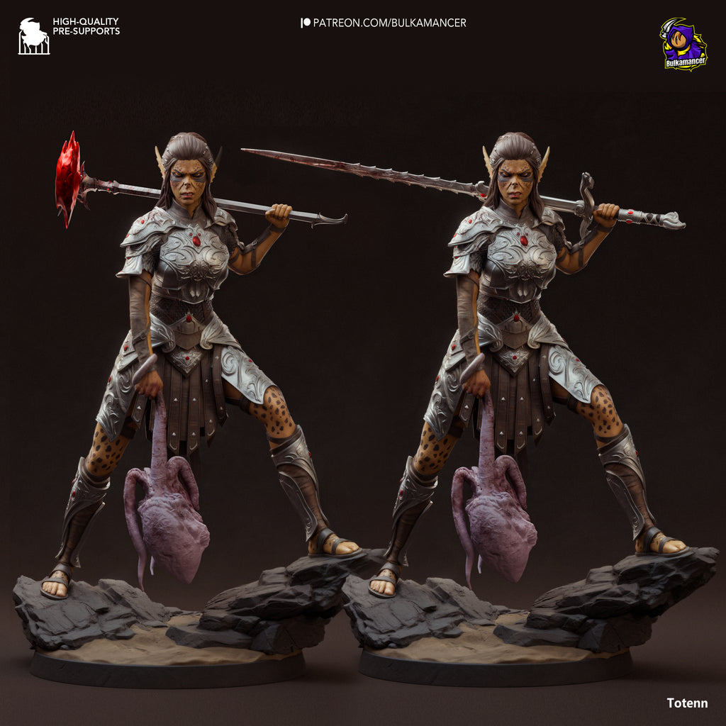Lae'Zel - Baldur's Gate 3 | Custom Statue 3D printed figure