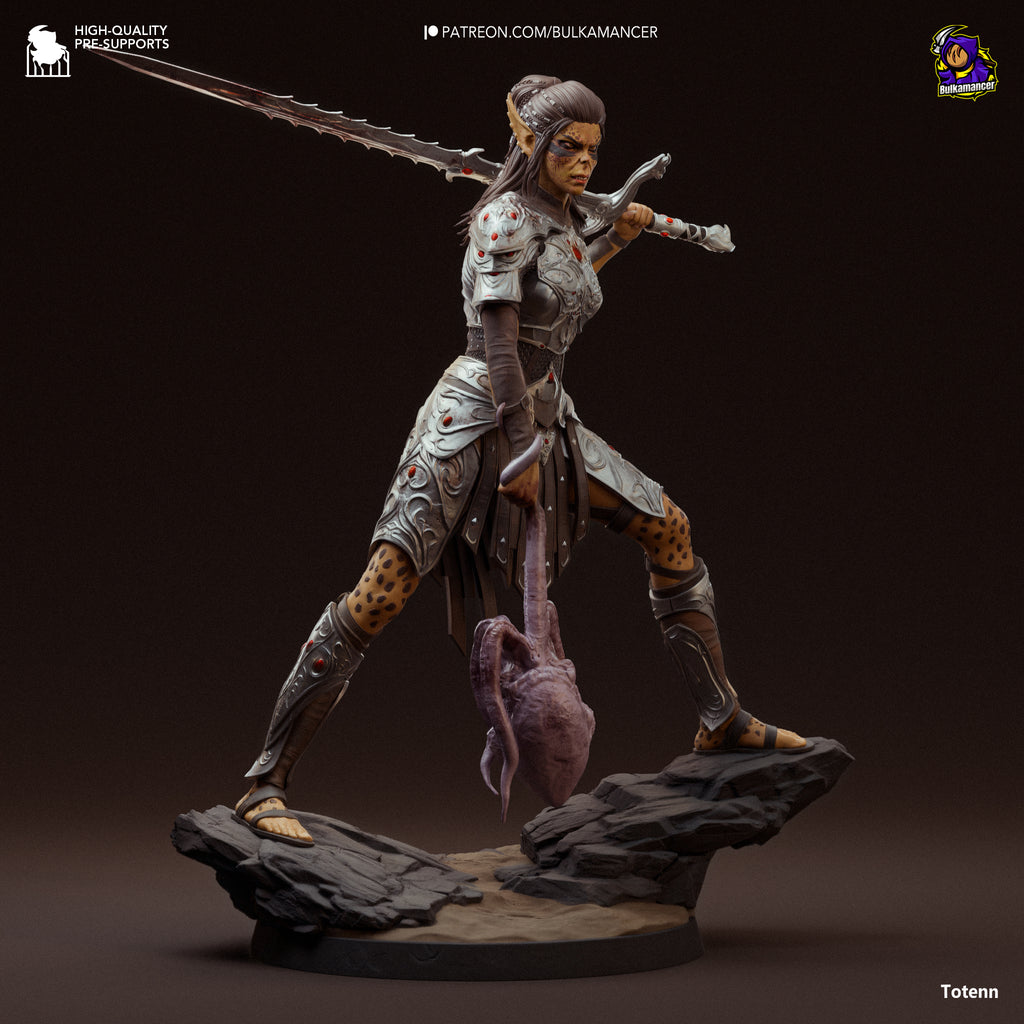 Lae'Zel - Baldur's Gate 3 | Custom Statue 3D printed figure