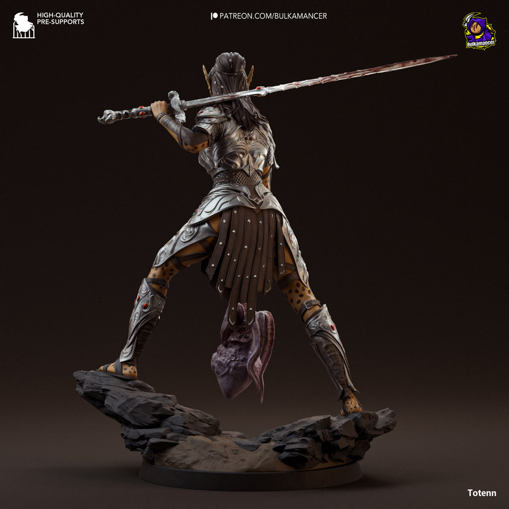 Lae'Zel - Baldur's Gate 3 | Custom Statue 3D printed figure