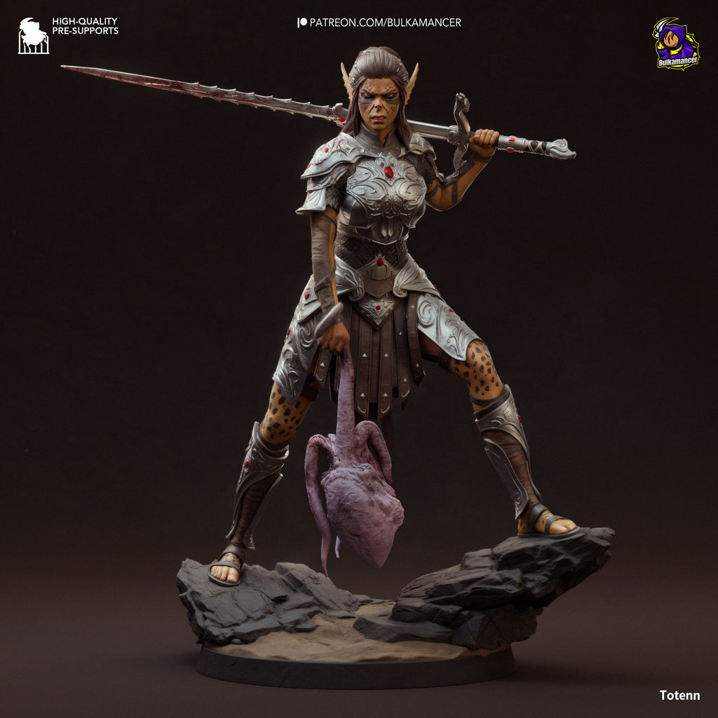 Lae'Zel - Baldur's Gate 3 | Custom Statue 3D printed figure