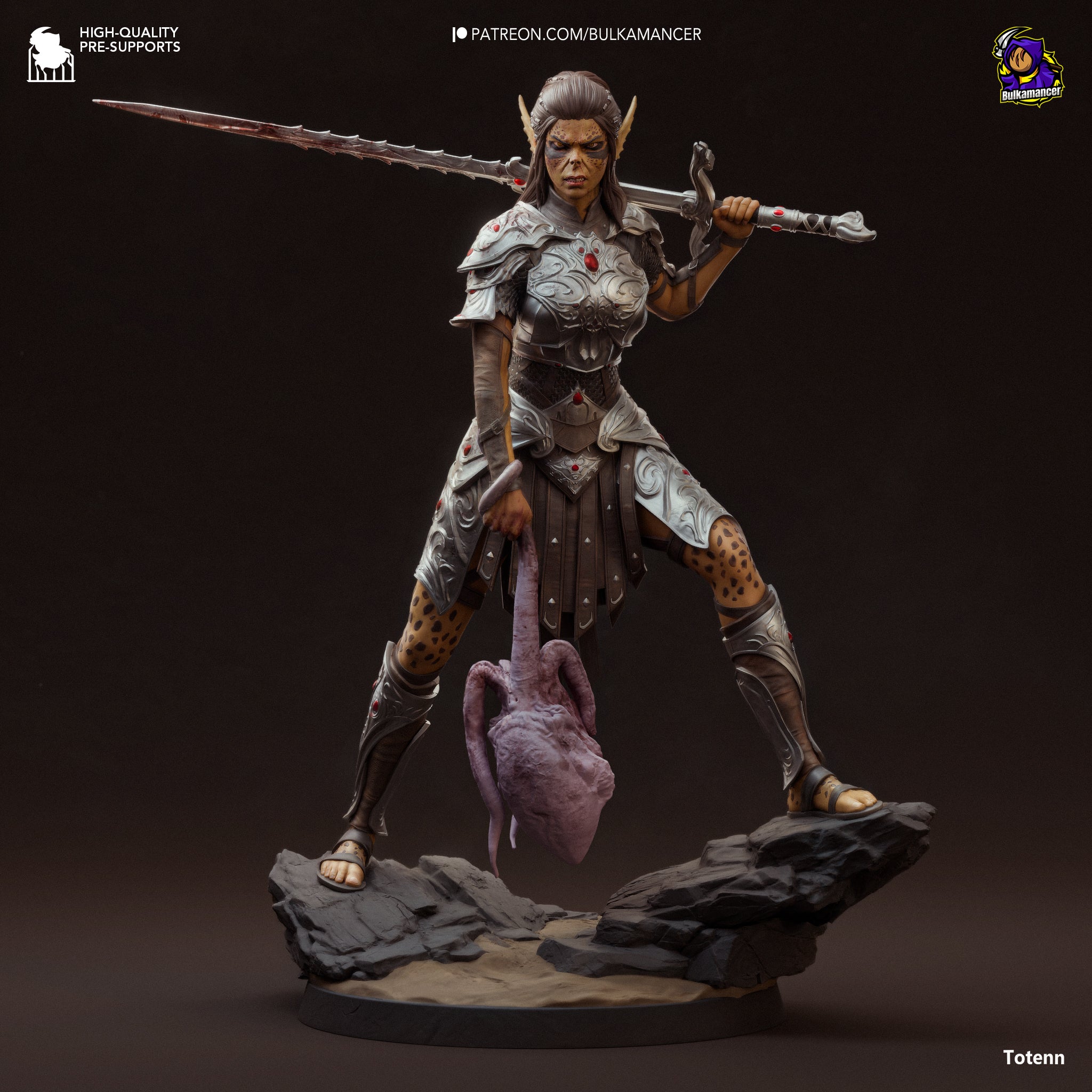 Lae'Zel - Baldur's Gate 3 | Custom Statue 3D printed figure