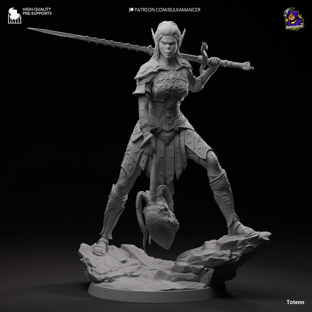 Lae'Zel - Baldur's Gate 3 | Custom Statue 3D printed figure