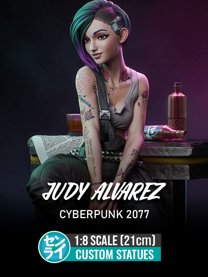 Judy Alvarez – Cyberpunk 2077 | Custom Statue 3D printed figure