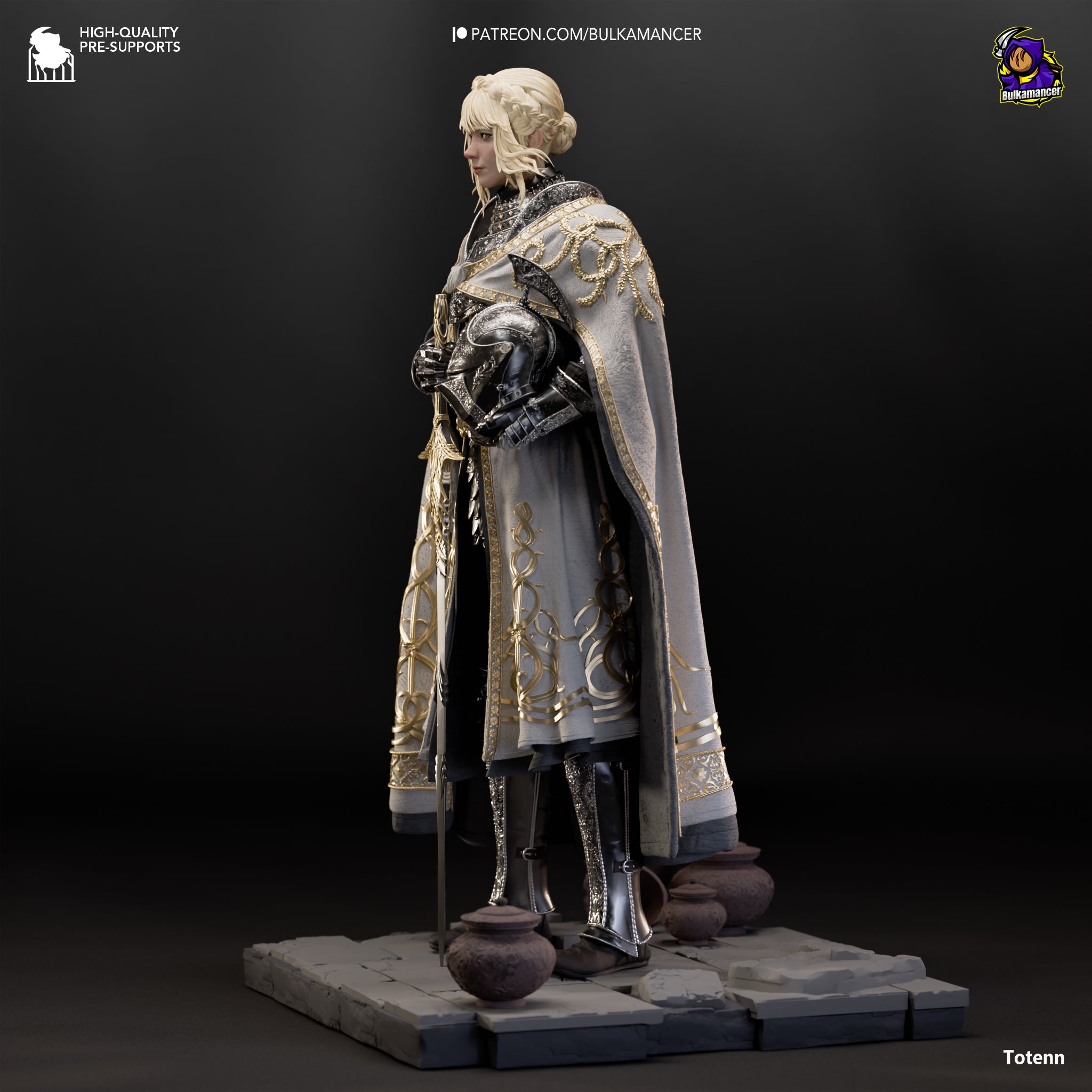 Needle Knight Leda - Elden Ring | Custom Statue 3D printed figure