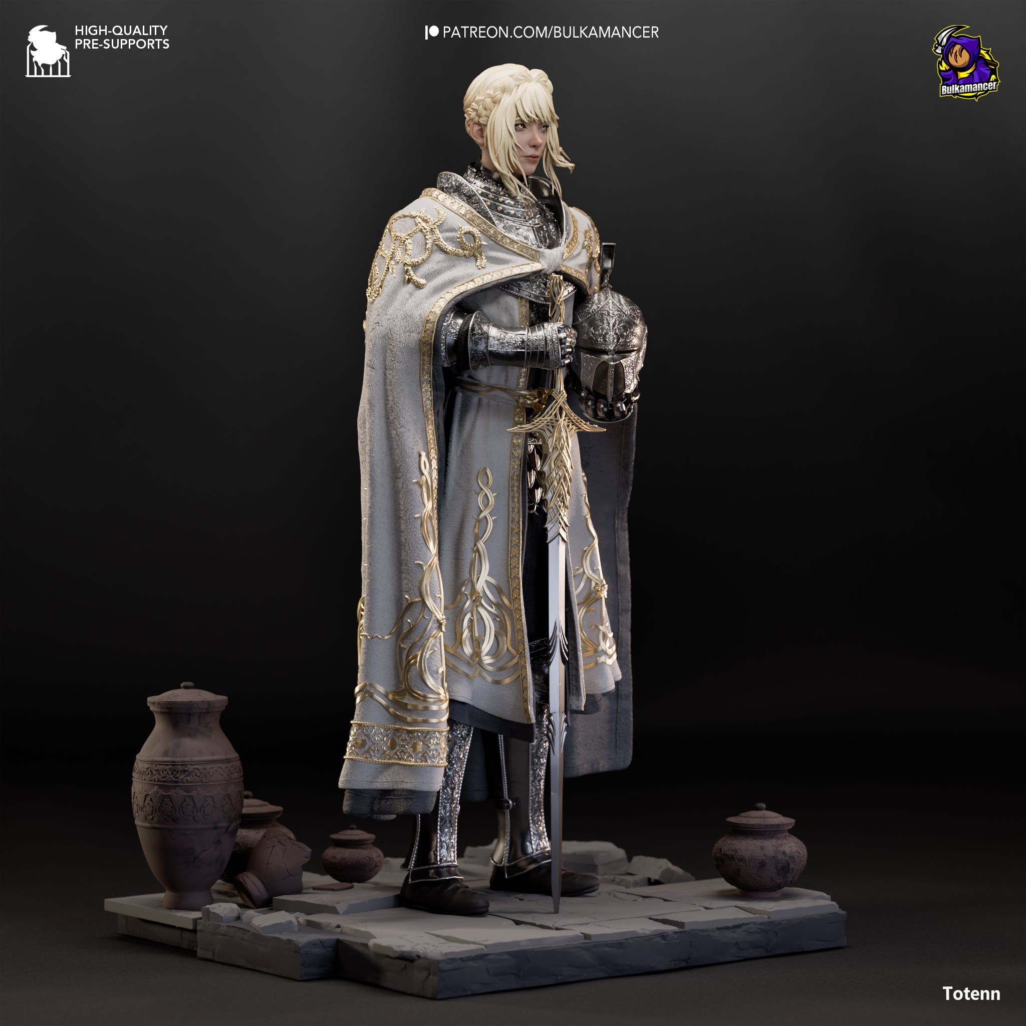 Needle Knight Leda - Elden Ring | Custom Statue 3D printed figure