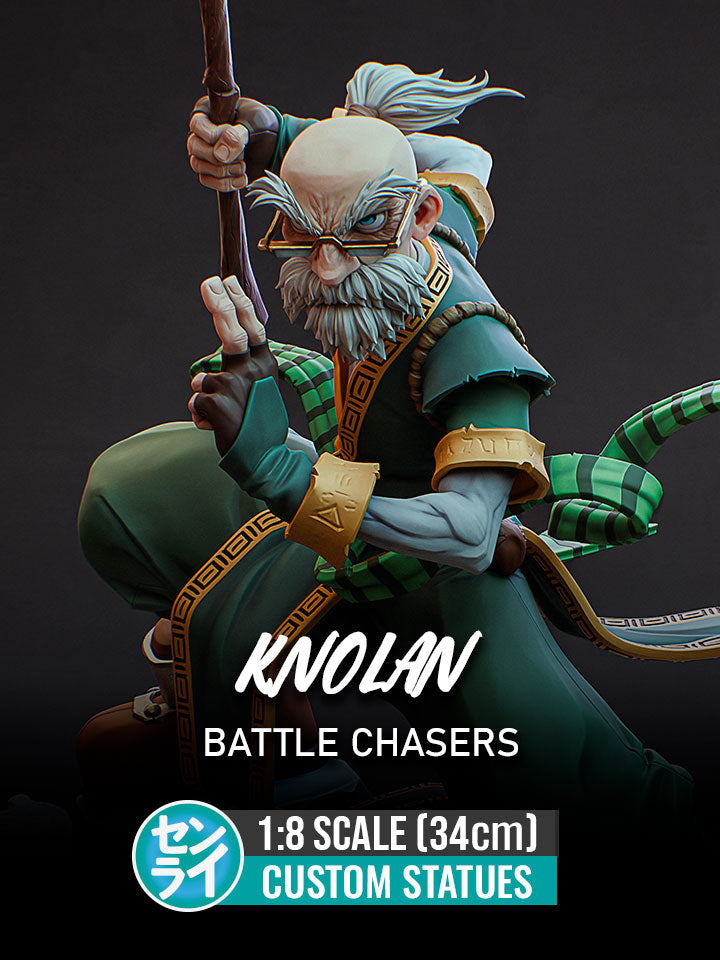Knolan - Battle Chasers | Custom Statue 3D printed figure