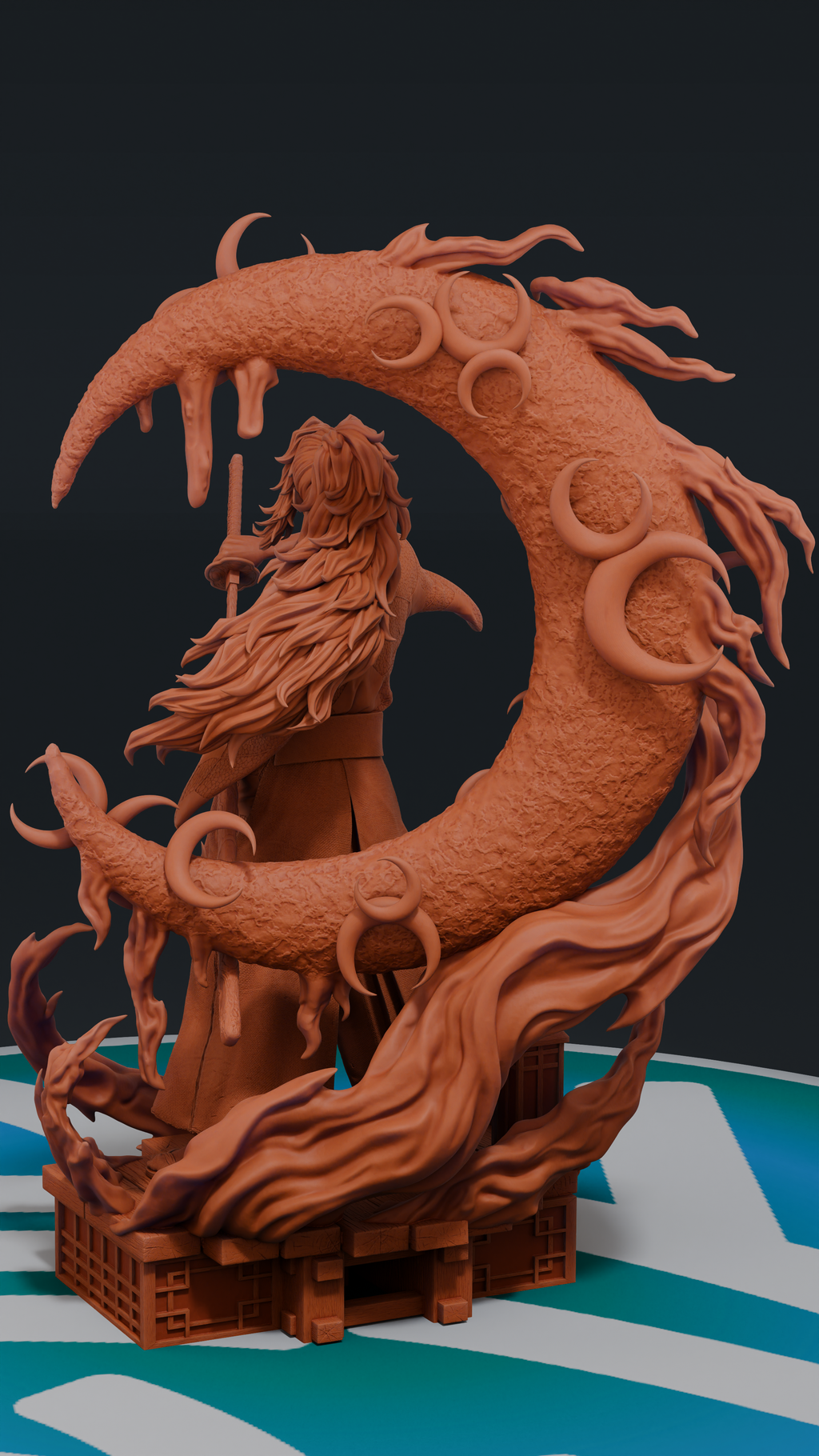 Kokushibo - Kimetsu no Yaiba | Custom Statue 3D printed figure