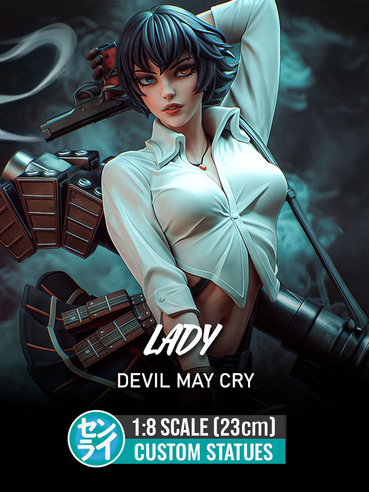 Lady - Devil May Cry | Custom Statue 3D printed figure