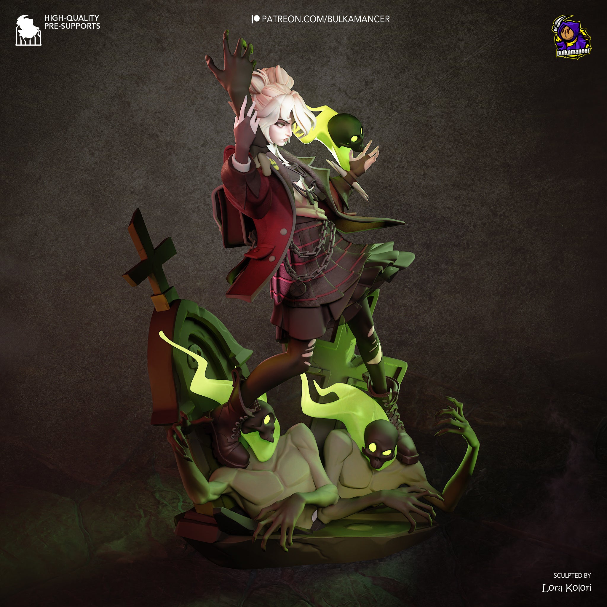 Graves - Deadlock | Custom Statue 3D printed figure