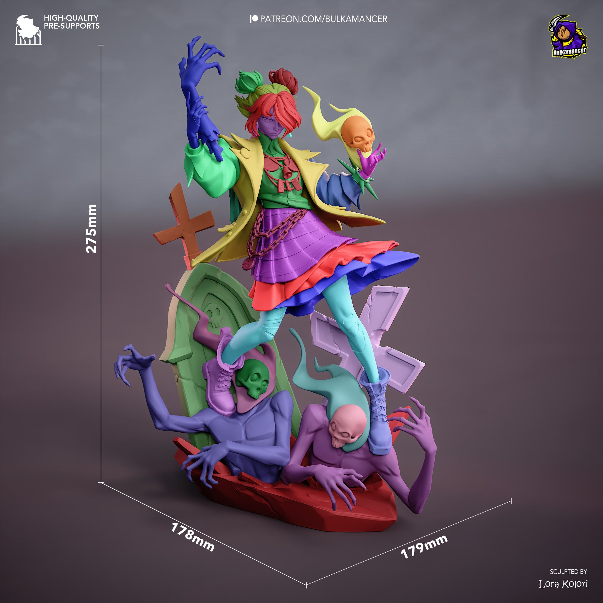 Graves - Deadlock | Custom Statue 3D printed figure