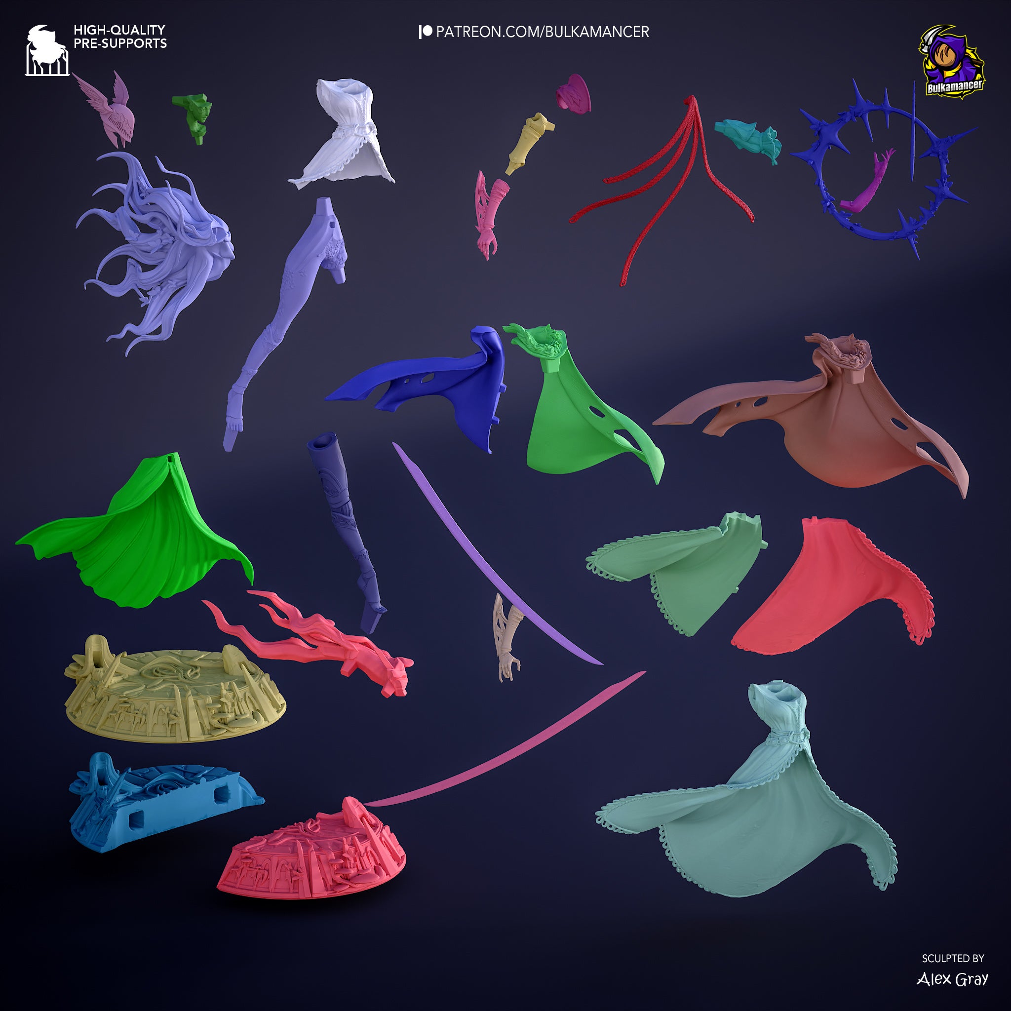 Malenia – Elden Ring | Custom Statue 3D printed figure