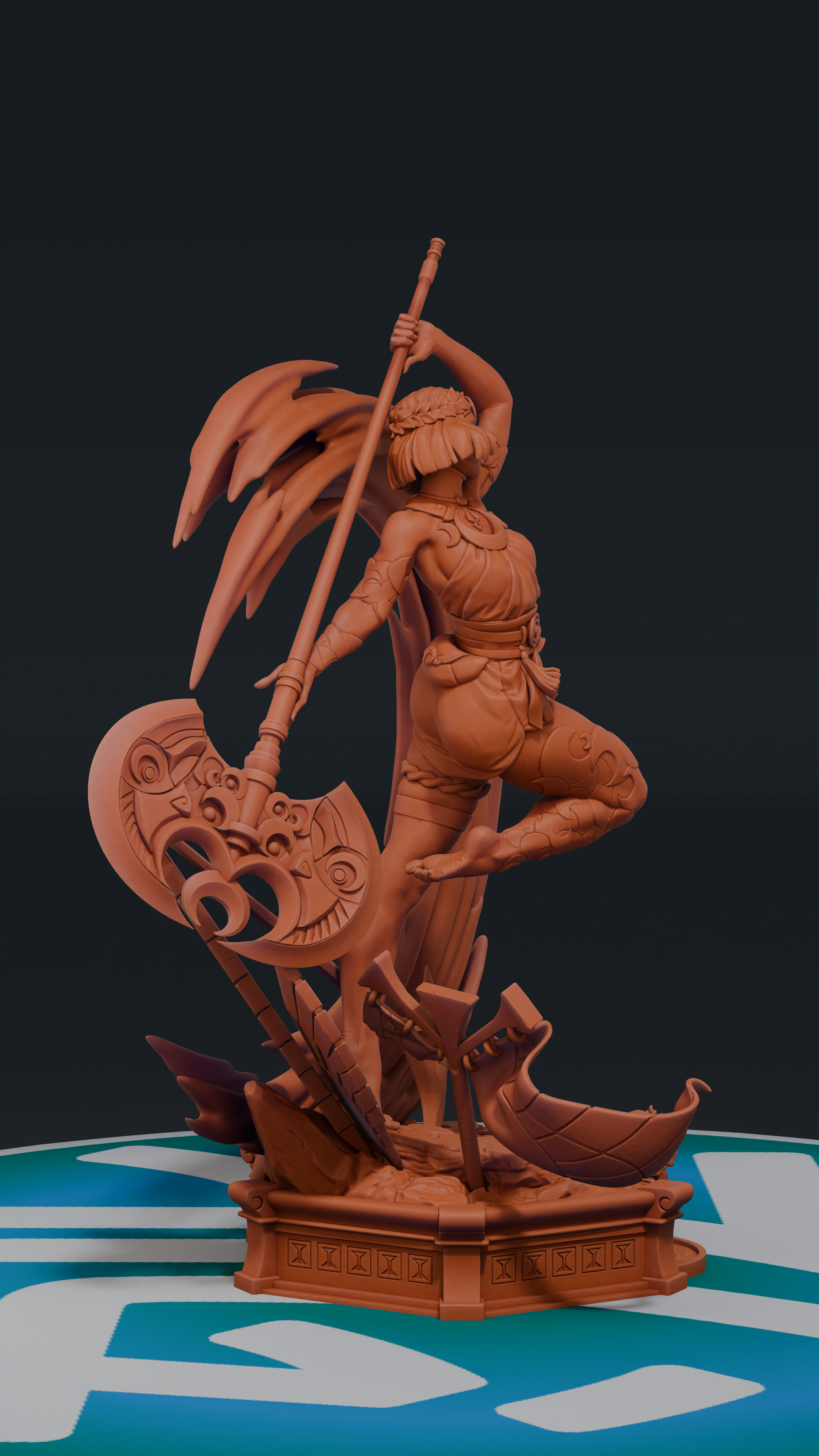 Melione - Hades II | Custom Statue 3D printed figure