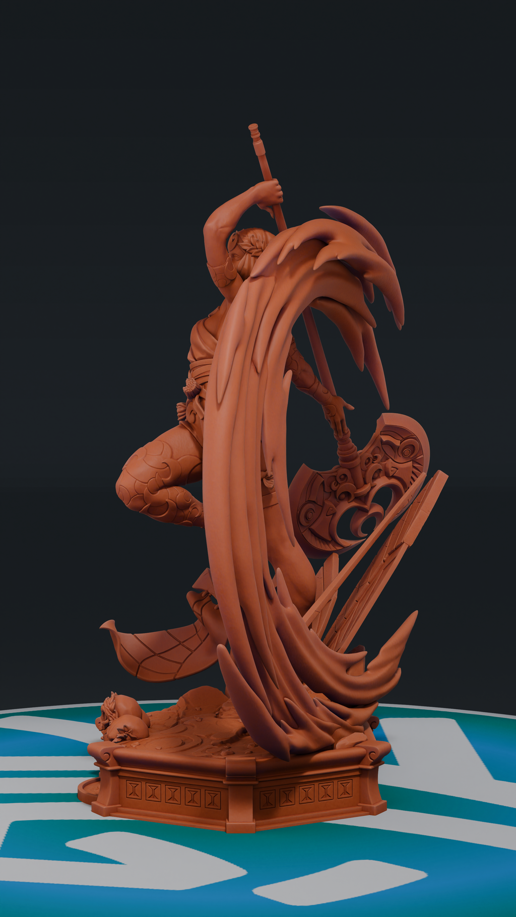 Melione - Hades II | Custom Statue 3D printed figure