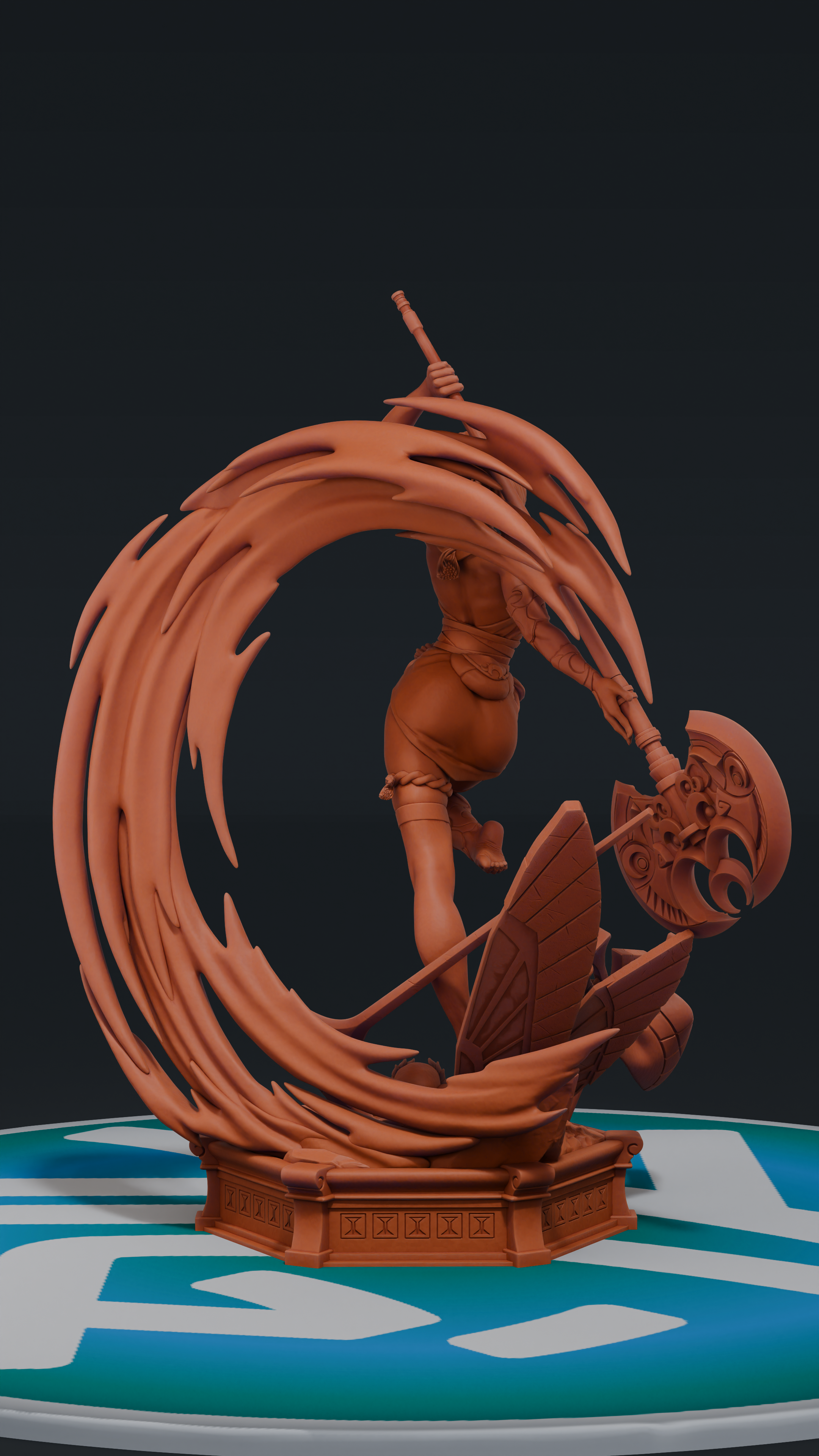 Melione - Hades II | Custom Statue 3D printed figure