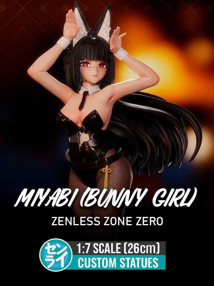 Miyabi Bunny Girl Suit - Zenless Zone Zero ZZZ | Custom Statue 3D printed figure