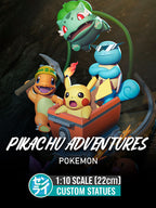 Pikachu Adventures - Pokemon | Custom Statue 3D printed figure