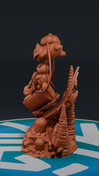 Pikachu Adventures - Pokemon | Custom Statue 3D printed figure