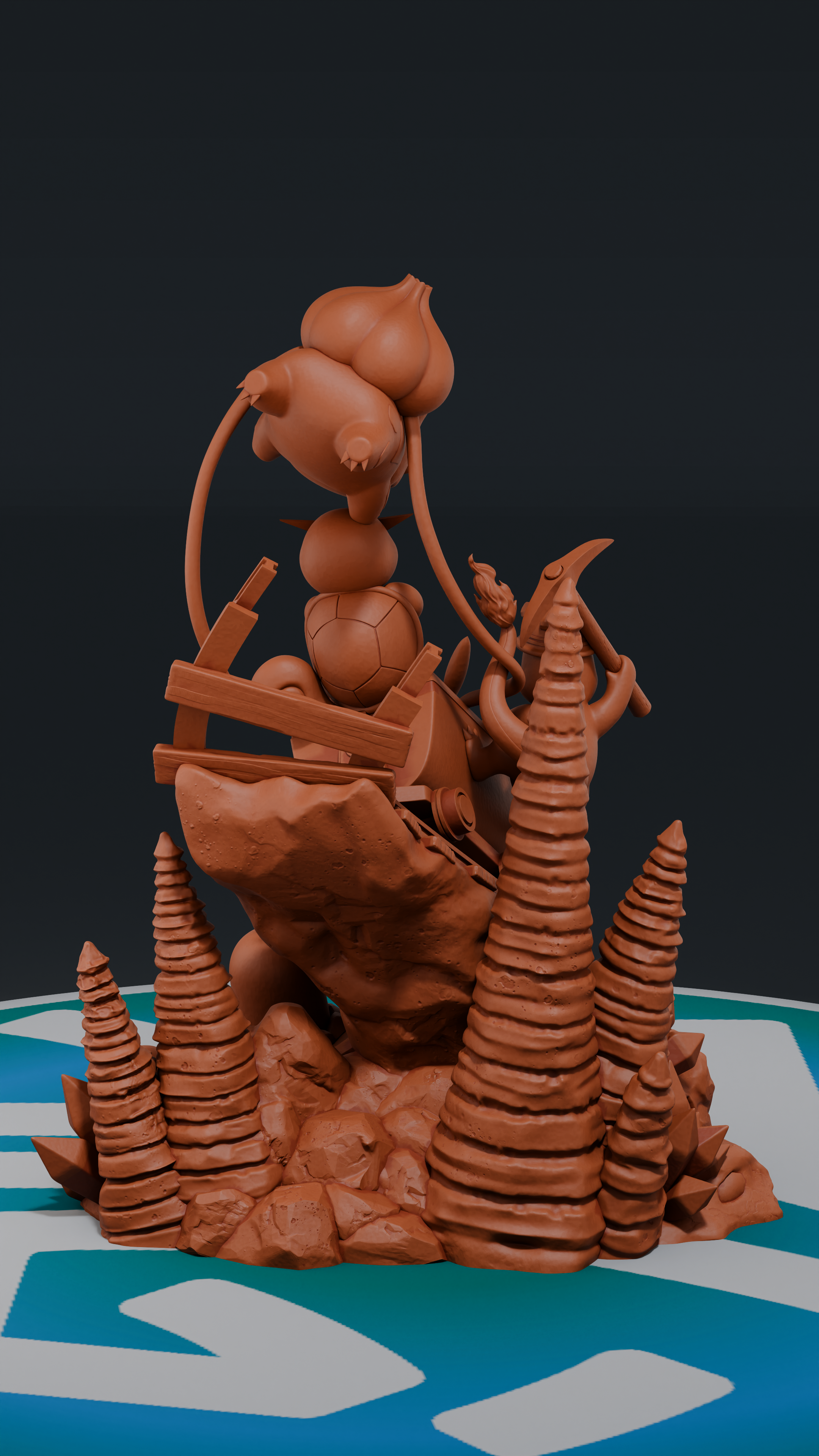 Pikachu Adventures - Pokemon | Custom Statue 3D printed figure