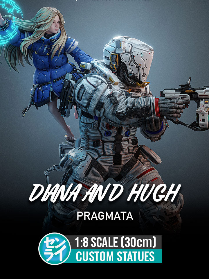 Diana and Hugh - Pragmata | Custom Statue 3D printed figure