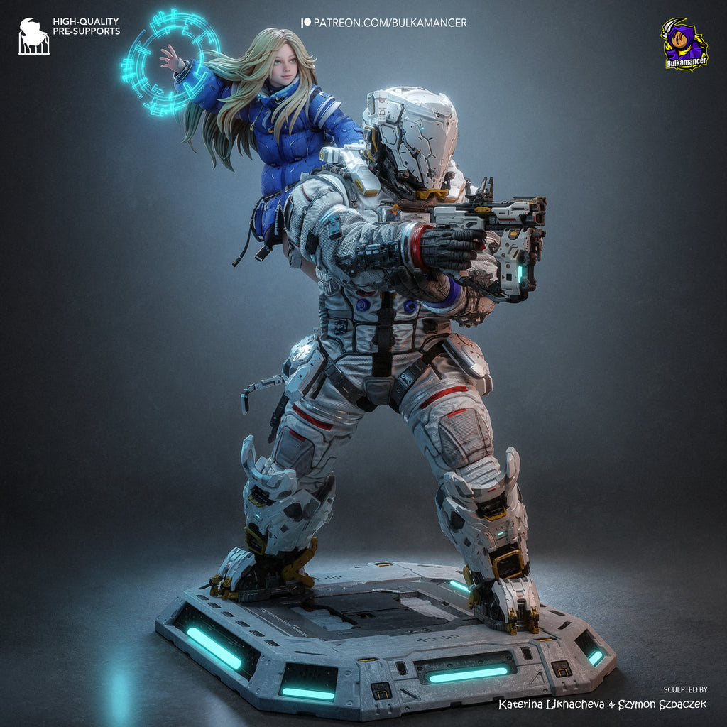 Diana and Hugh - Pragmata | Custom Statue 3D printed figure
