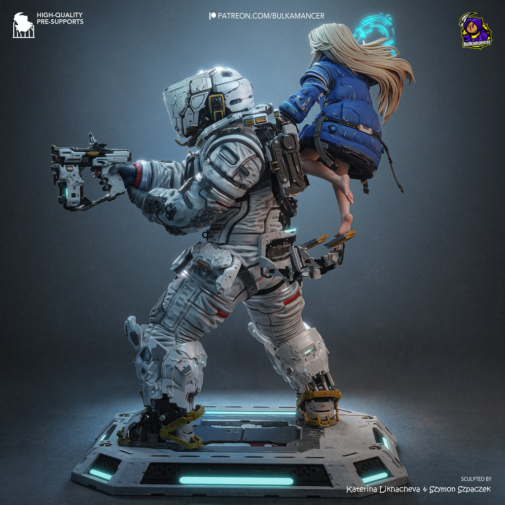 Diana and Hugh - Pragmata | Custom Statue 3D printed figure