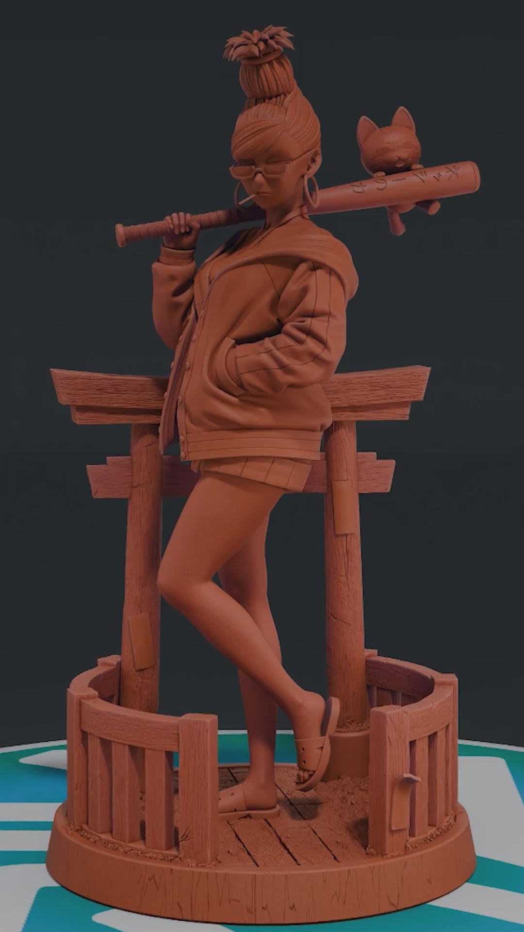 Seiko Ayase - Dan Da Dan | Custom Statue 3D printed figure