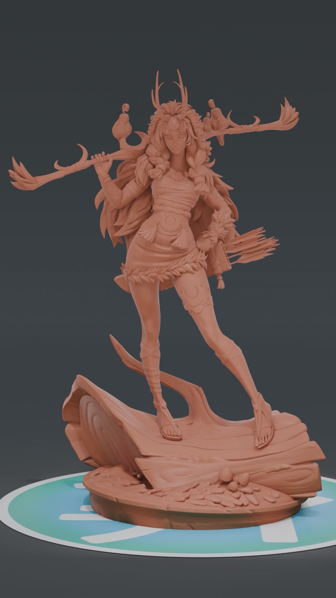 Artemis - Hades | Custom Statue 3D printed figure