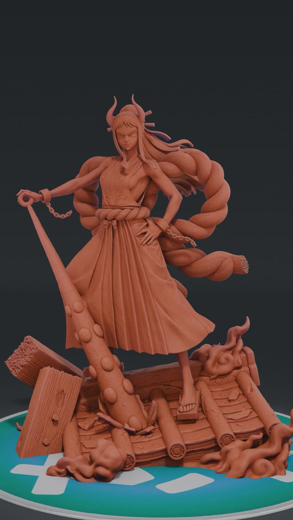 Yamato - One Piece | Custom Statue 3D printed figure