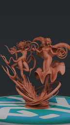 Fubuki and Tatsumaki - One Punch Man | Custom Statue 3D printed figure