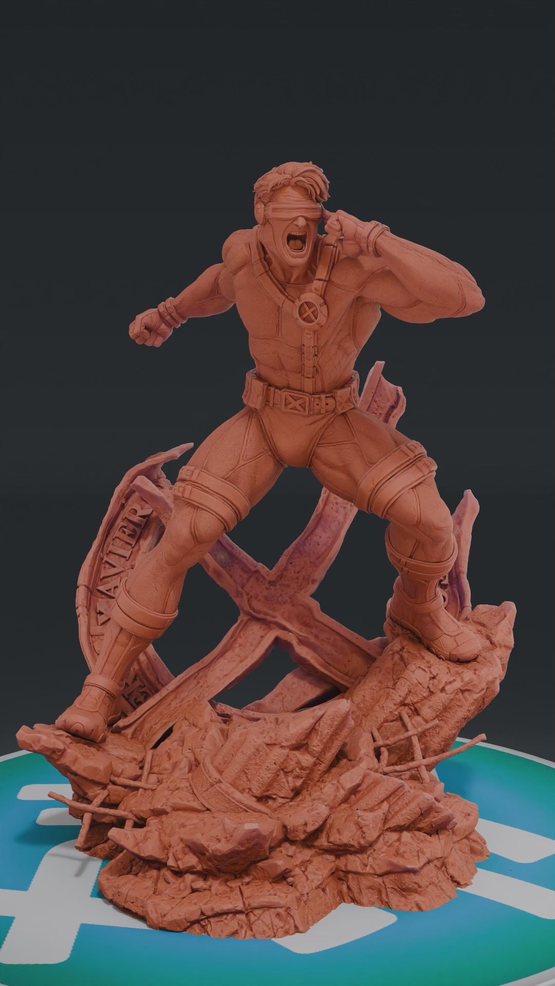 Cyclops - X-Men | Custom Statue 3D printed figure