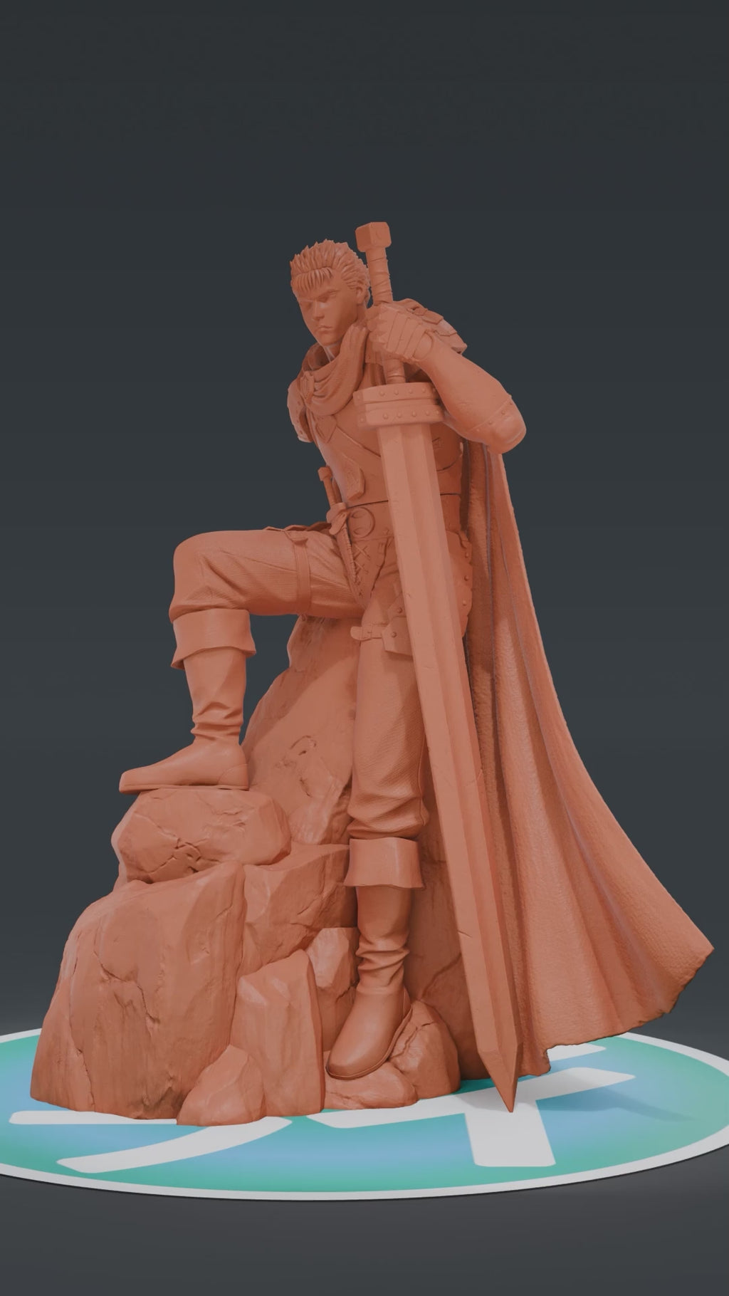 Guts (The Golden Age Arc) - Berserk | Custom Statue 3D printed figure