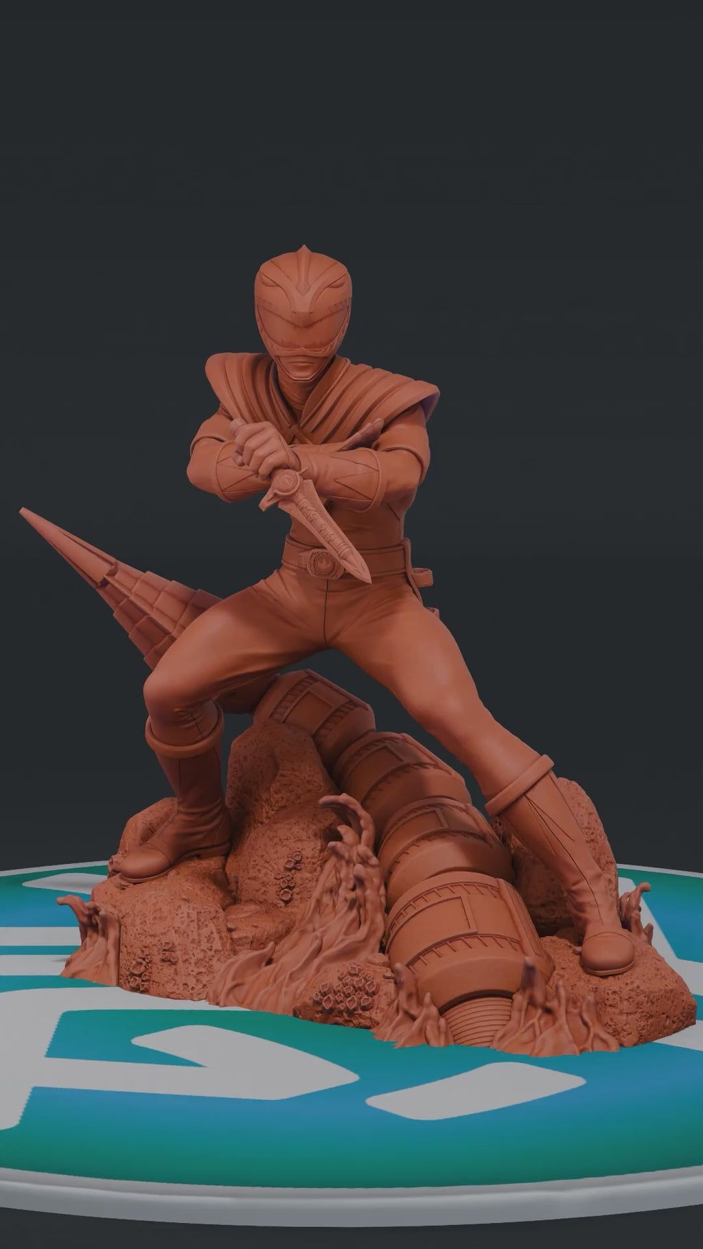 Green Ranger - Power Rangers | Custom Statue 3D printed figure