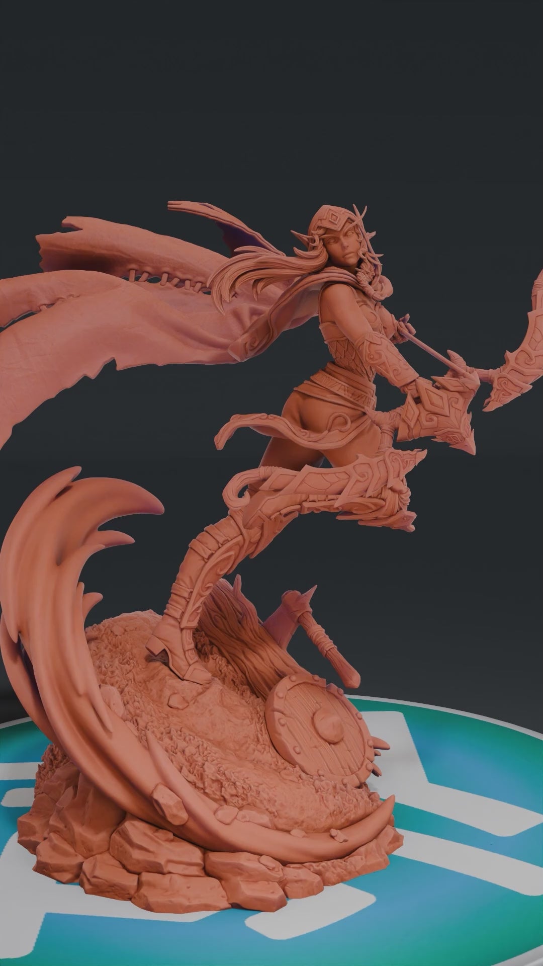 Alleria Wildruner - Warcraf 3 | Custom Statue 3D printed figure